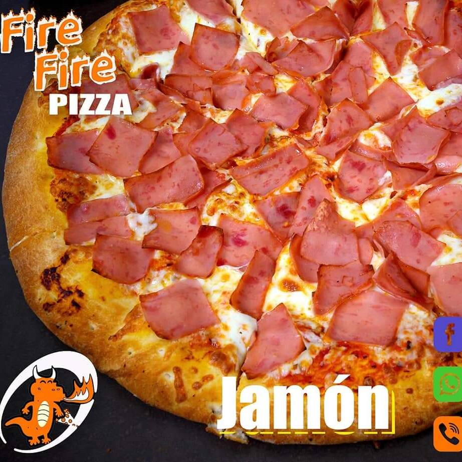 PIZZA DE JAMÓN