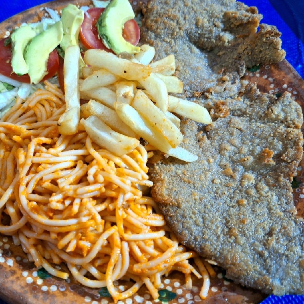 Milanesa de Res con Papas