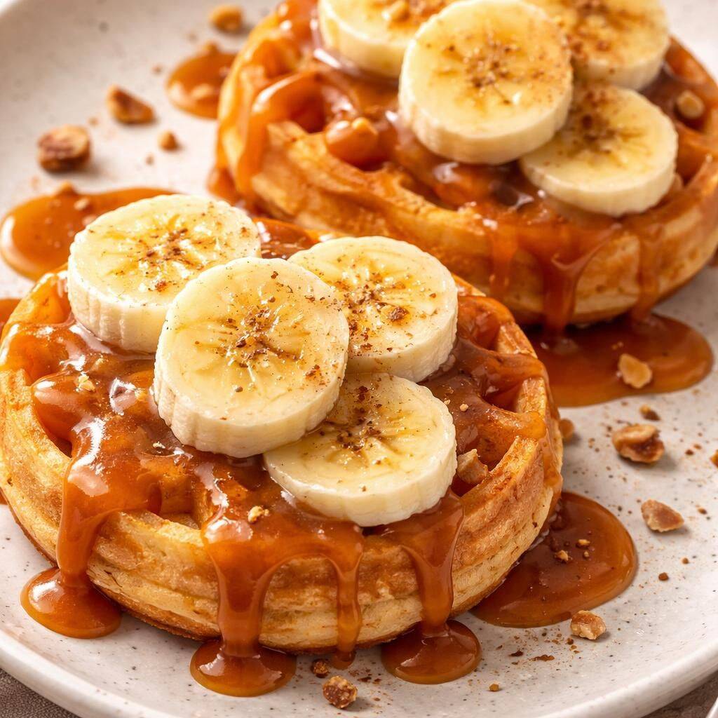 Waffle Banana Cajeta