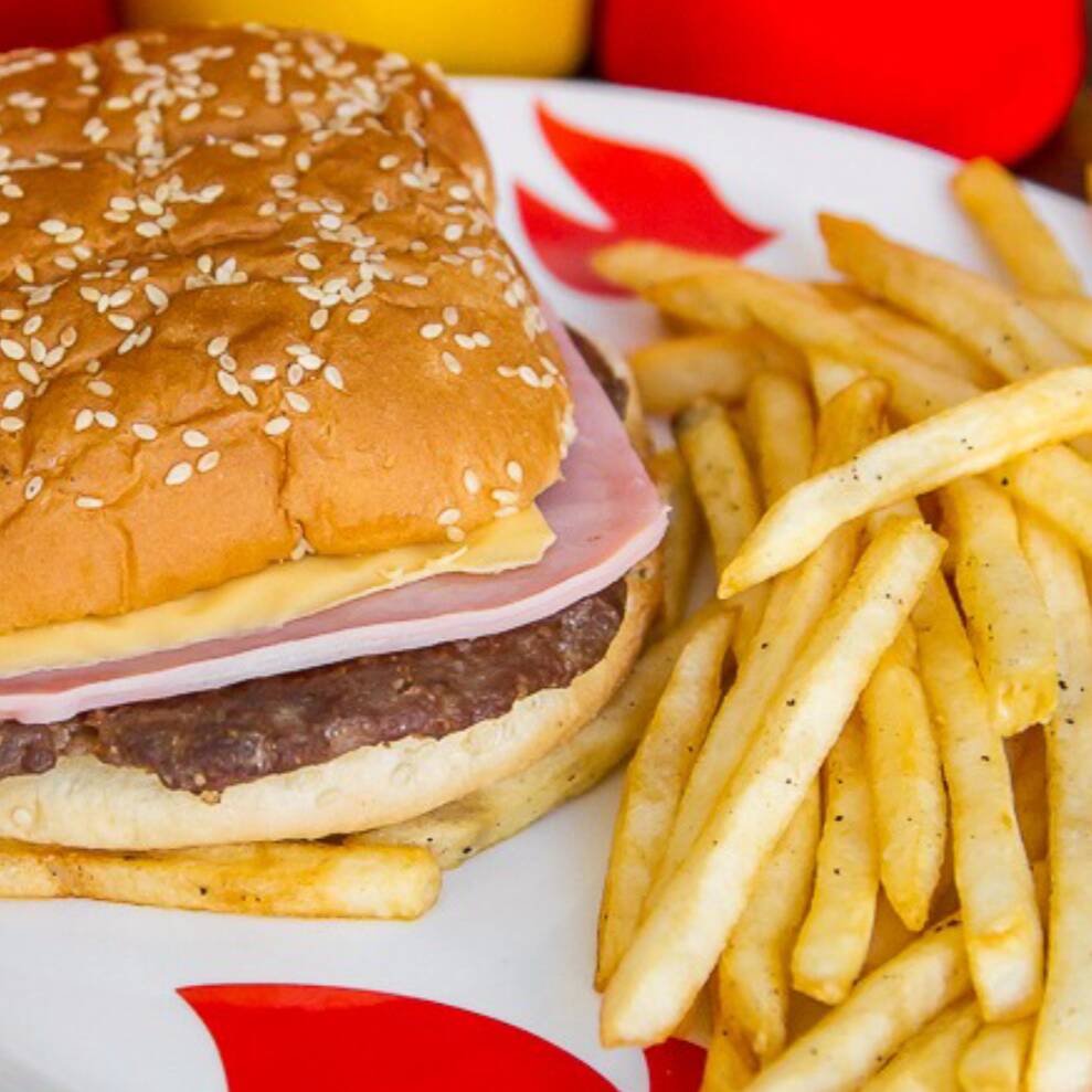 Hamburguesa Sencilla con Papas