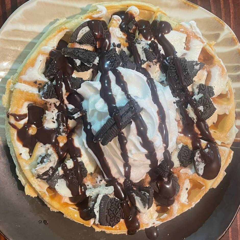 Waffle Lluvia de Oreo
