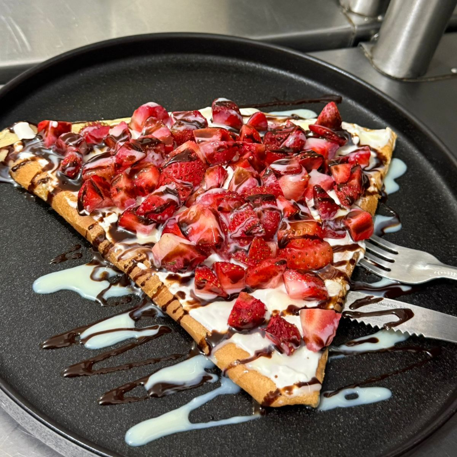 CREPA DE FRESAS CON CREMA