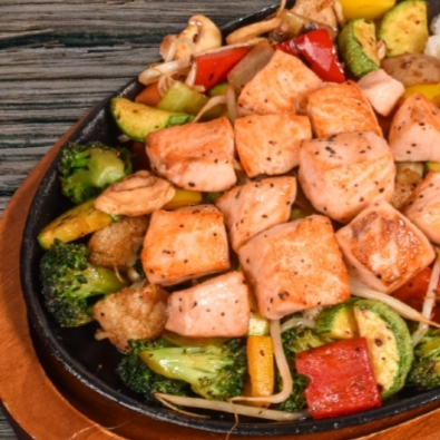 Teppanyaki de Salmon