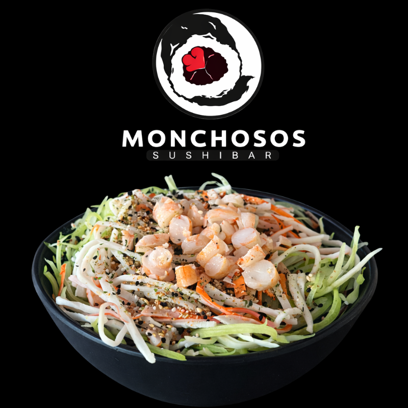 Ensalada pepino y camarón