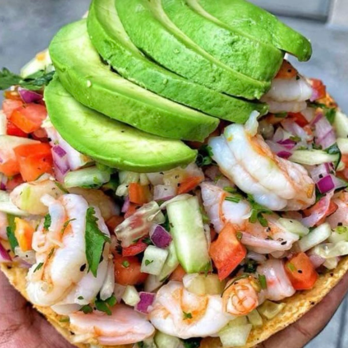 Tostadas de Camaron