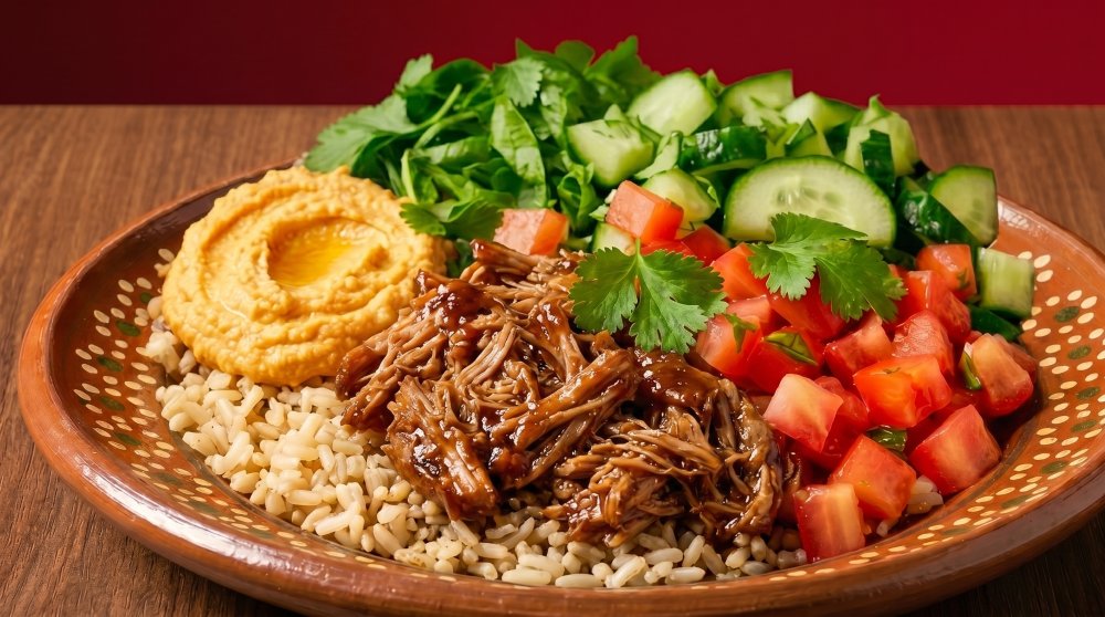 Saludable con Cerdo BBQ