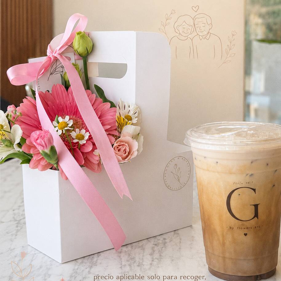 Flores + Bebida + Galleta🌸