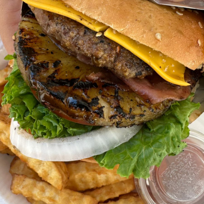 HAMBURGUESA HAWAIANA