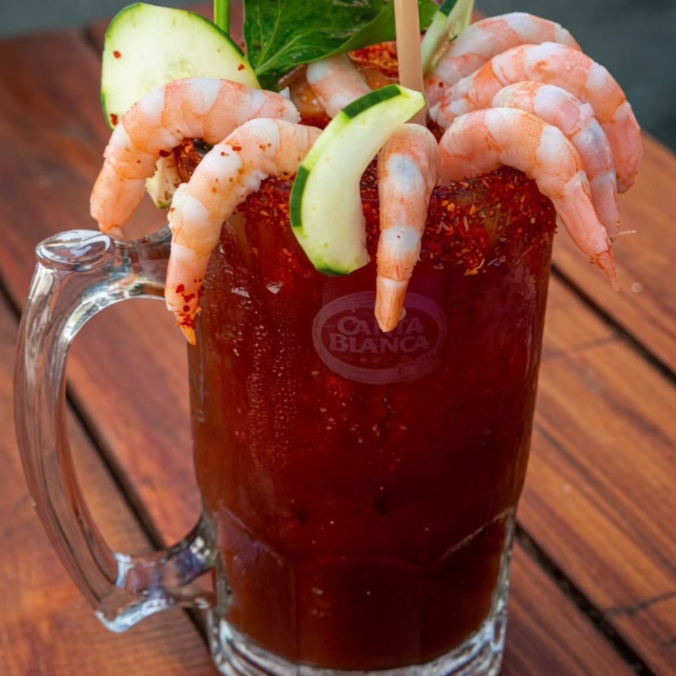 Michelada Don K-Maron + Ceviche C/Camaron