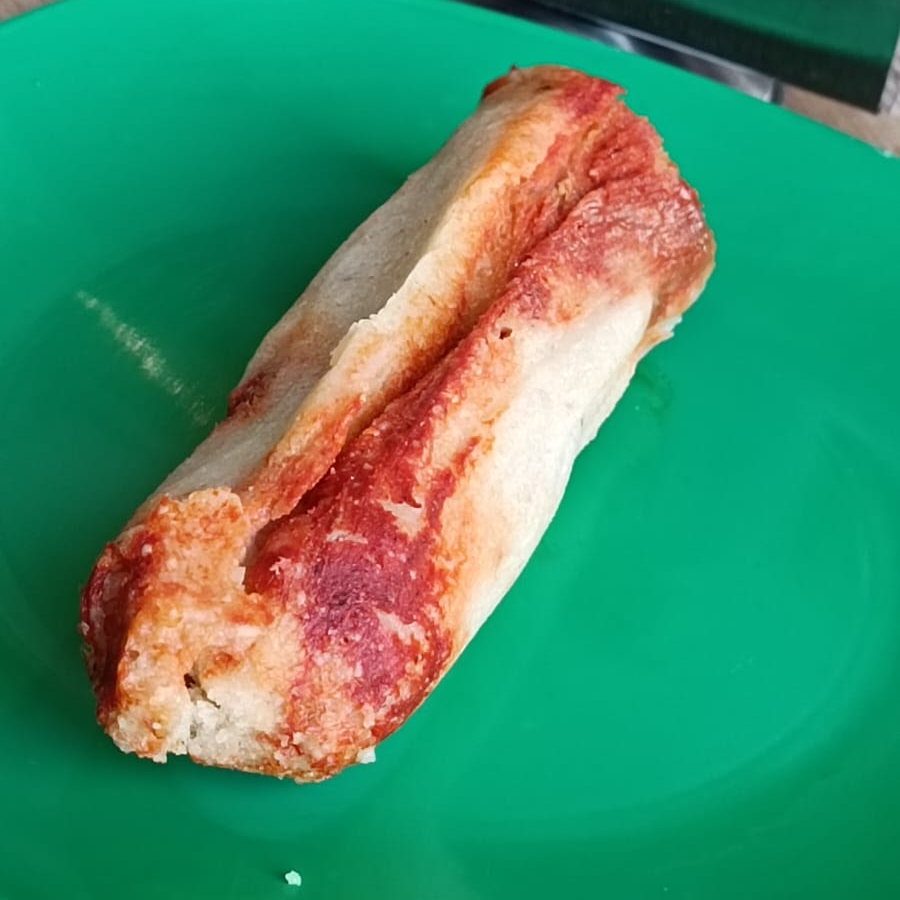 Tamal Rojo en Hoja de Maíz