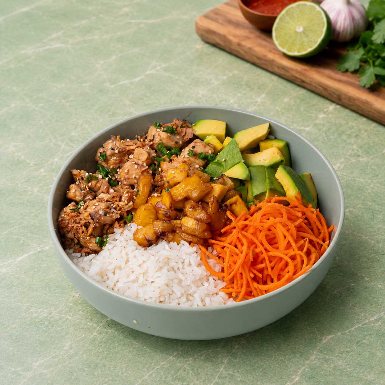 Menú Pollo Teriyaki Bowl