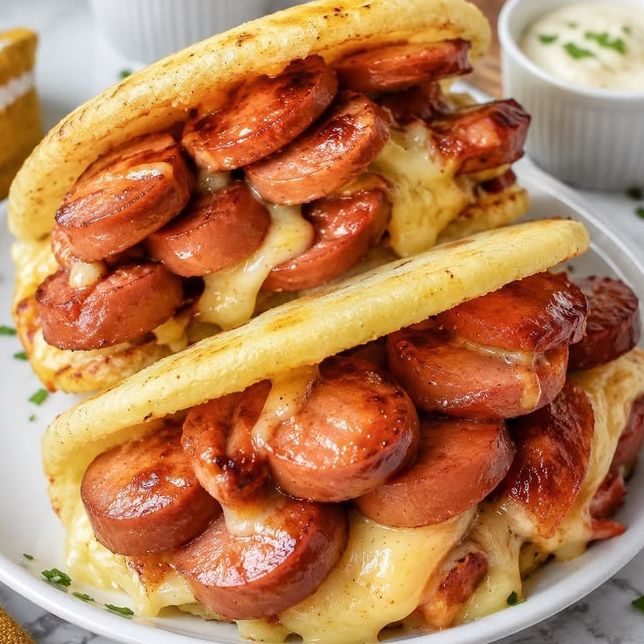 Arepa con Salchicha