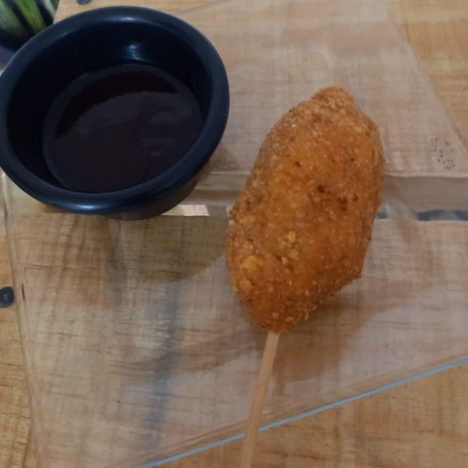 Kushiages de Camaron con Queso Manchego