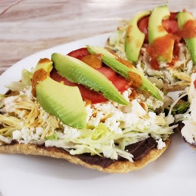 Orden de Tostadas 3 Pzs Res o Pollo