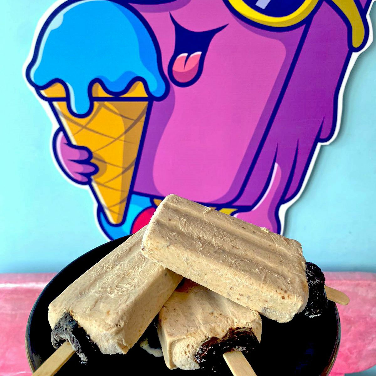 Paleta de Leche de Ciruela Pasas