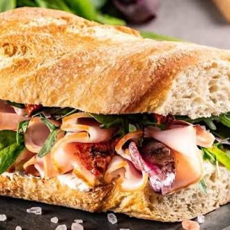 Chapata Jamón o 3 Quesos