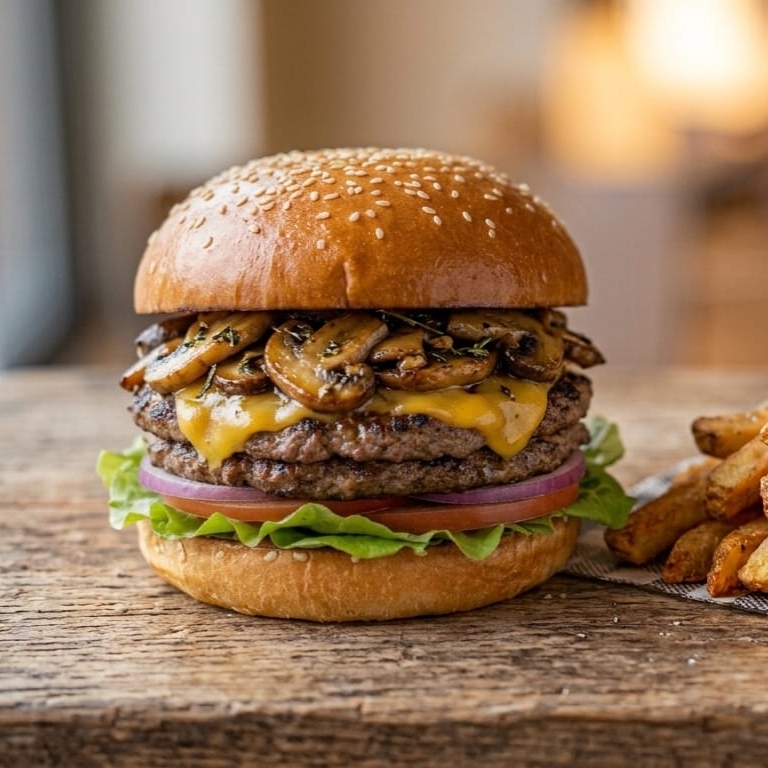 HAMBURGUESA*CHAMPIÑON