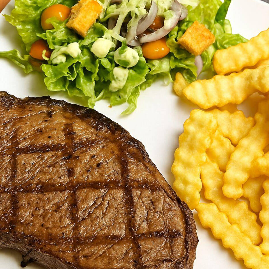 Churrasco Madurado + Papas