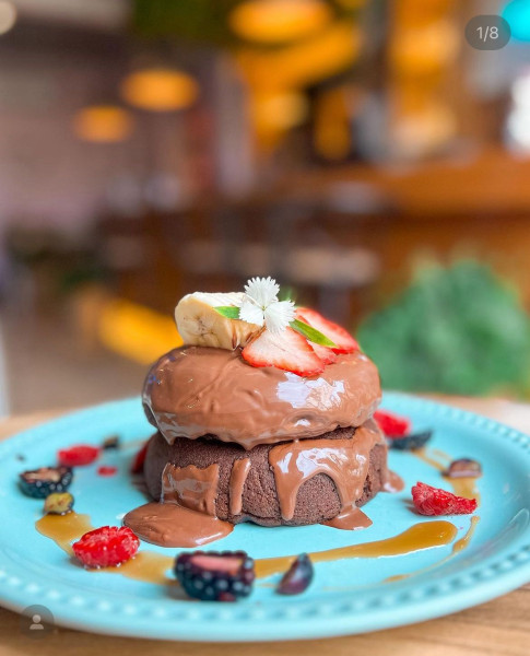Hotcakes de chocolate