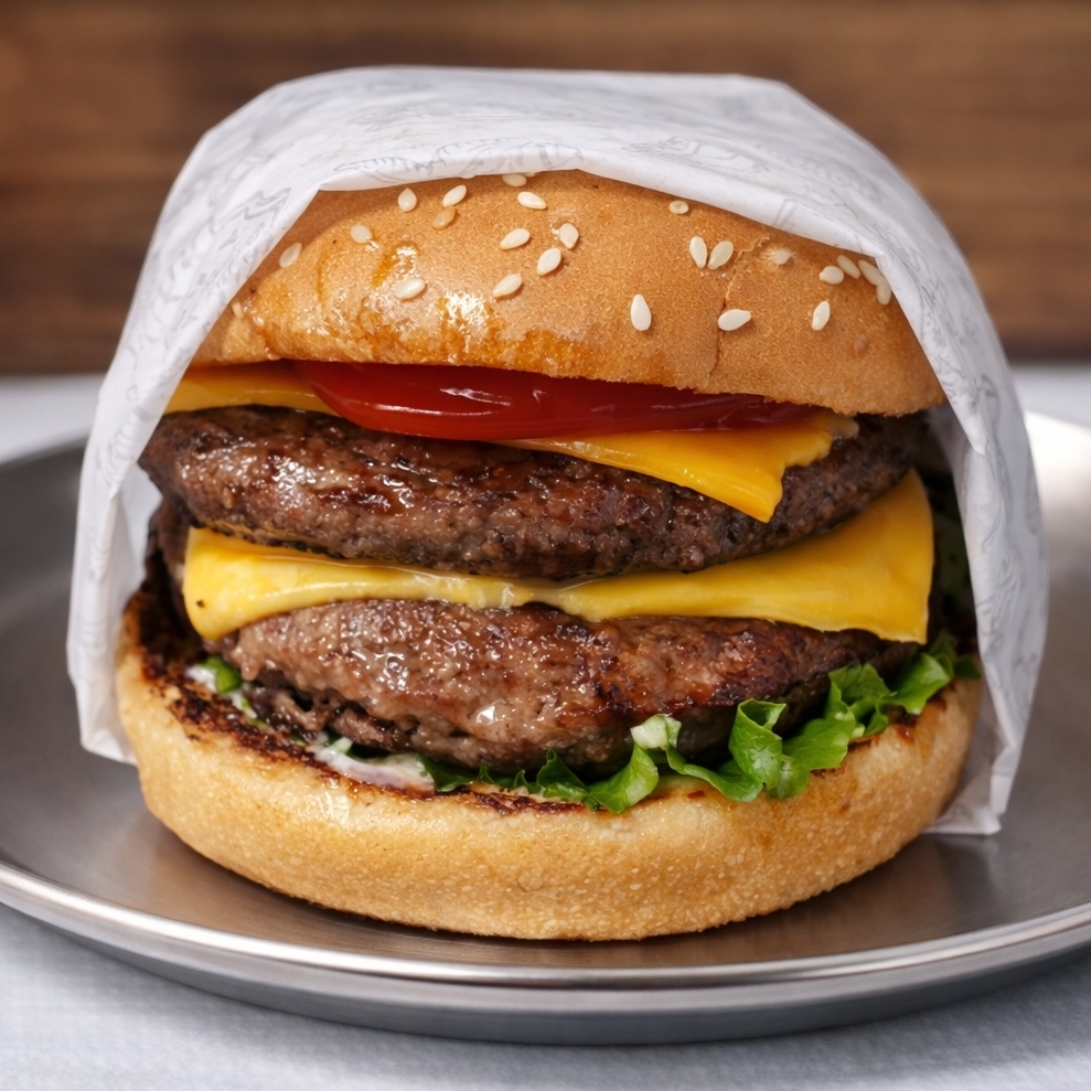 Hamburguesa Doble+ Papas