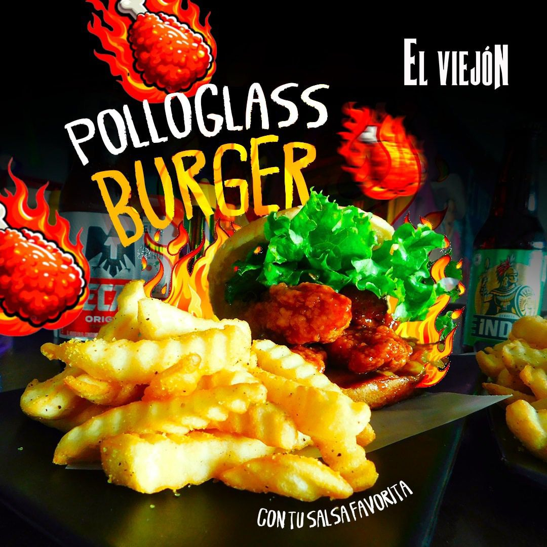 Hamburguesa Pollo Glass