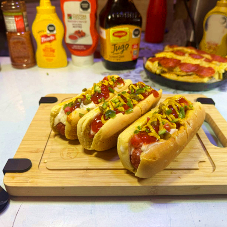 3 Hot Dogs Sencillos