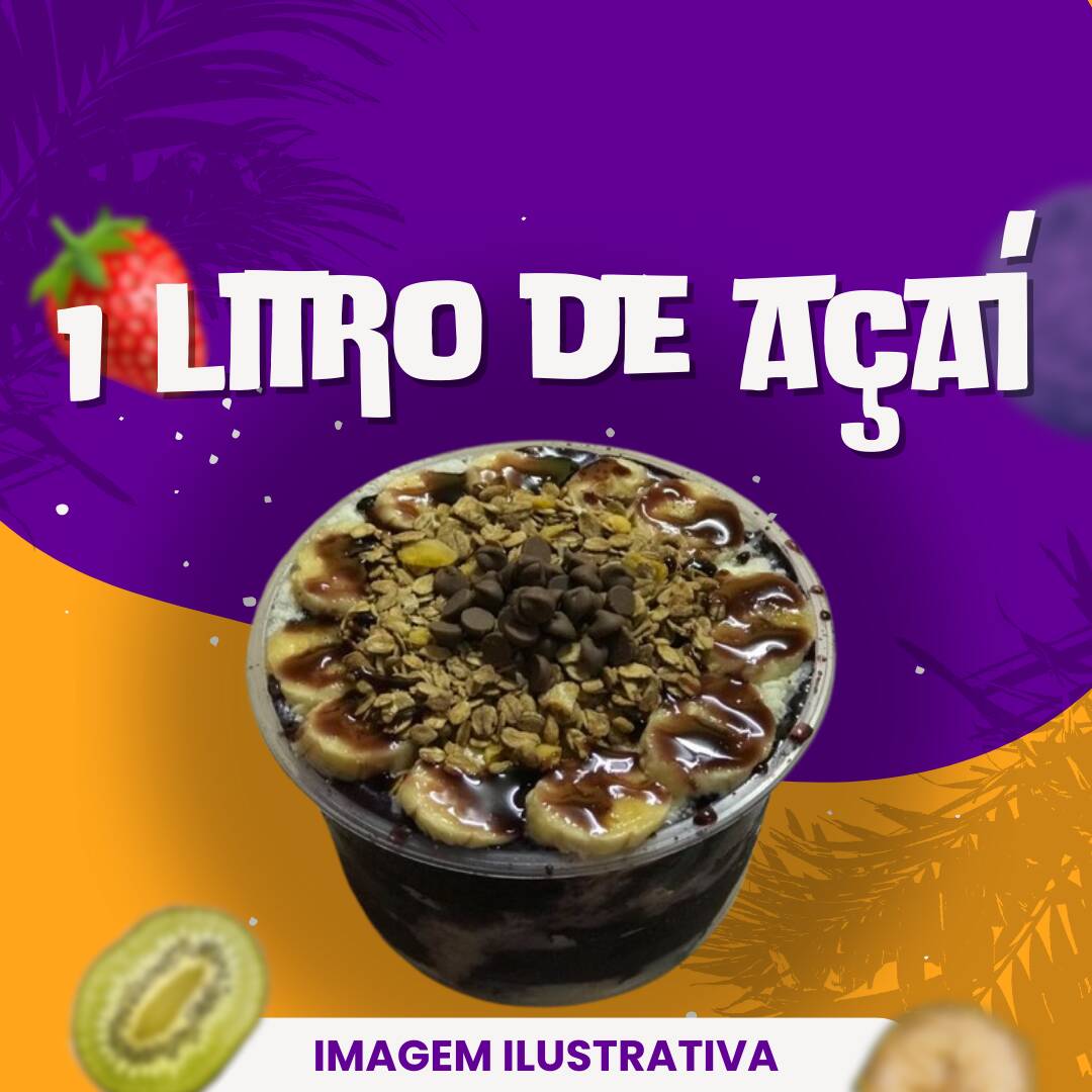 Desfrute de um Açaí delicioso e de textura sem igual! Feito com todo cuidado para você. Todos os ingredientes selecionados por você irão dentro do copo, não enviamos separados. São até 3 ingredientes grátis.