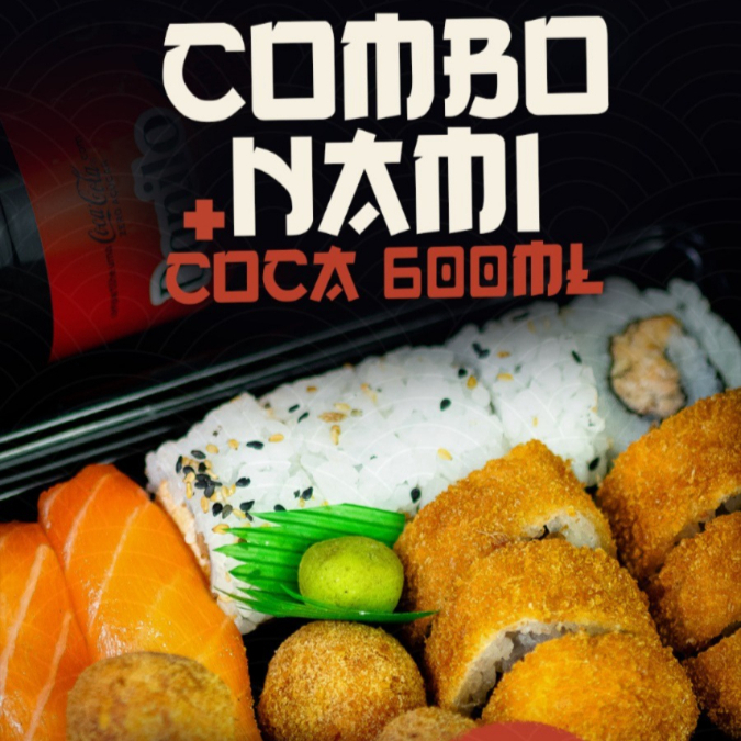 Combo 18 peças: 2 niguiri salmão fresco, 5 uramaki salmão grelhado, 6 hot Filádelfia e 5 fish ball. Acompanha molho: 1 molhos tarê, 1 berço para molho, 2 shoyu, 1 hashi e 1 wassabi. E uma Coca Cola 600ml geladíssima. Serve 1 pessoa