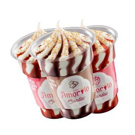 1 Sundae - Chocolate
2 Sundaes - Morango