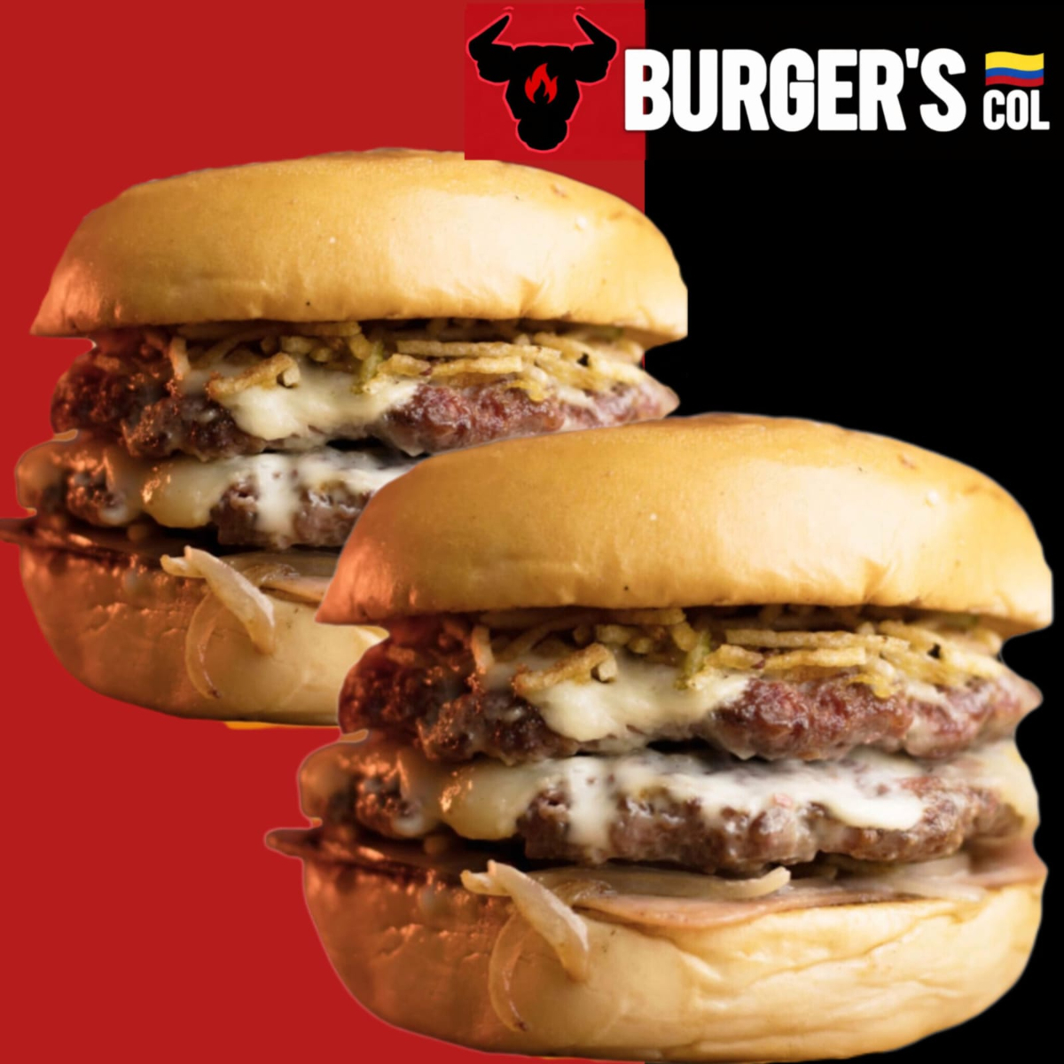 COMBO 2 BURGERS DOBLE CARNE ⭐⭐⭐