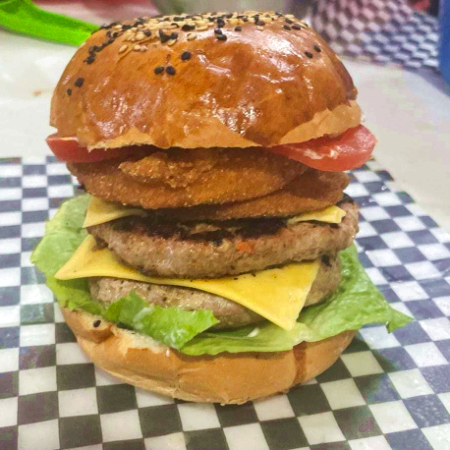 Combo - Burger Doble Carne + Papas a la Francesa