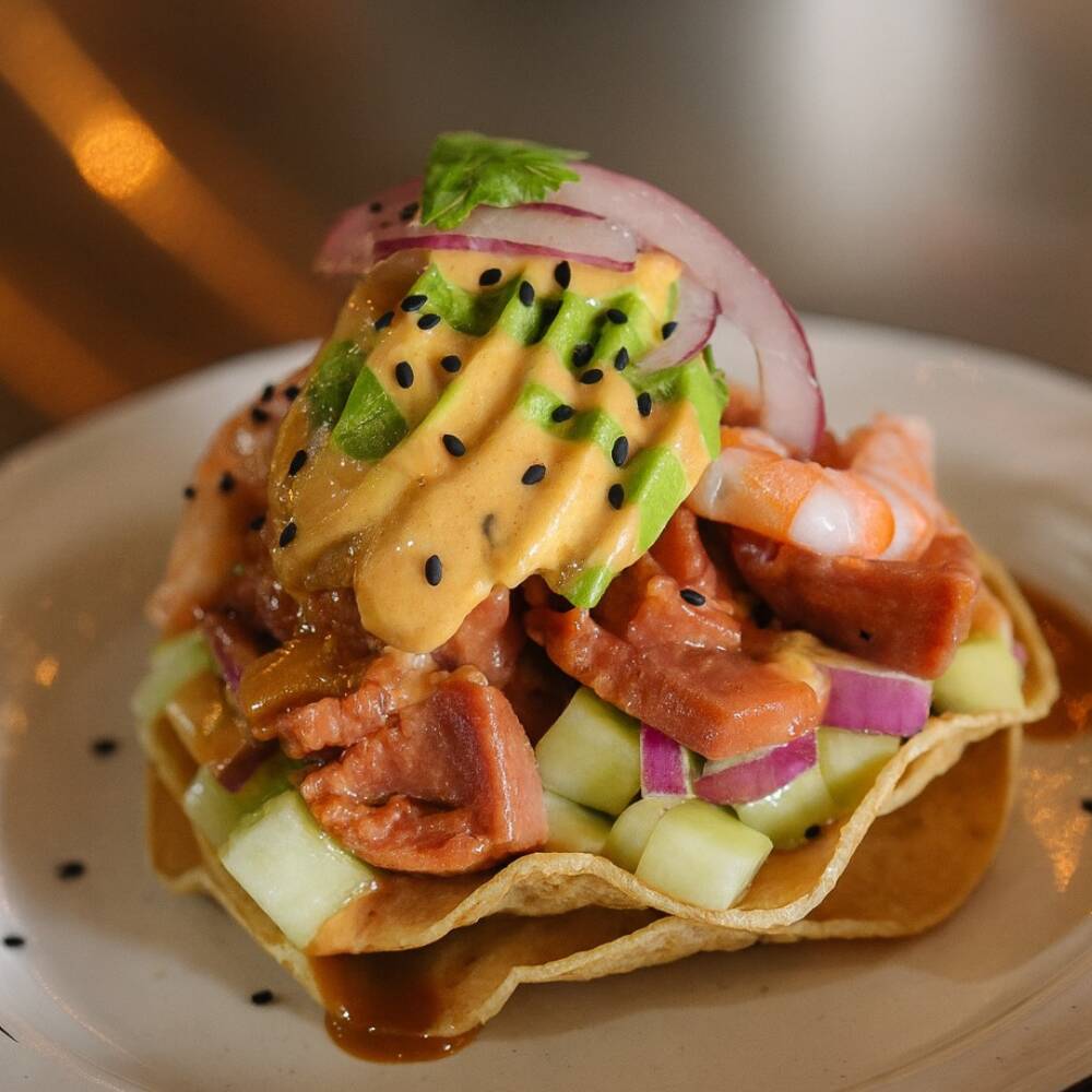Tostada de Medallón de Atún