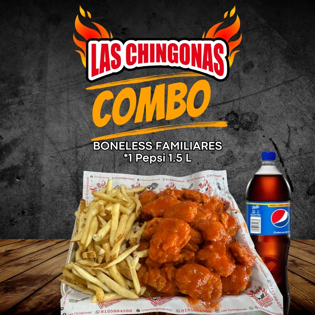 Boneless Familiares + Pepsi 1.5L