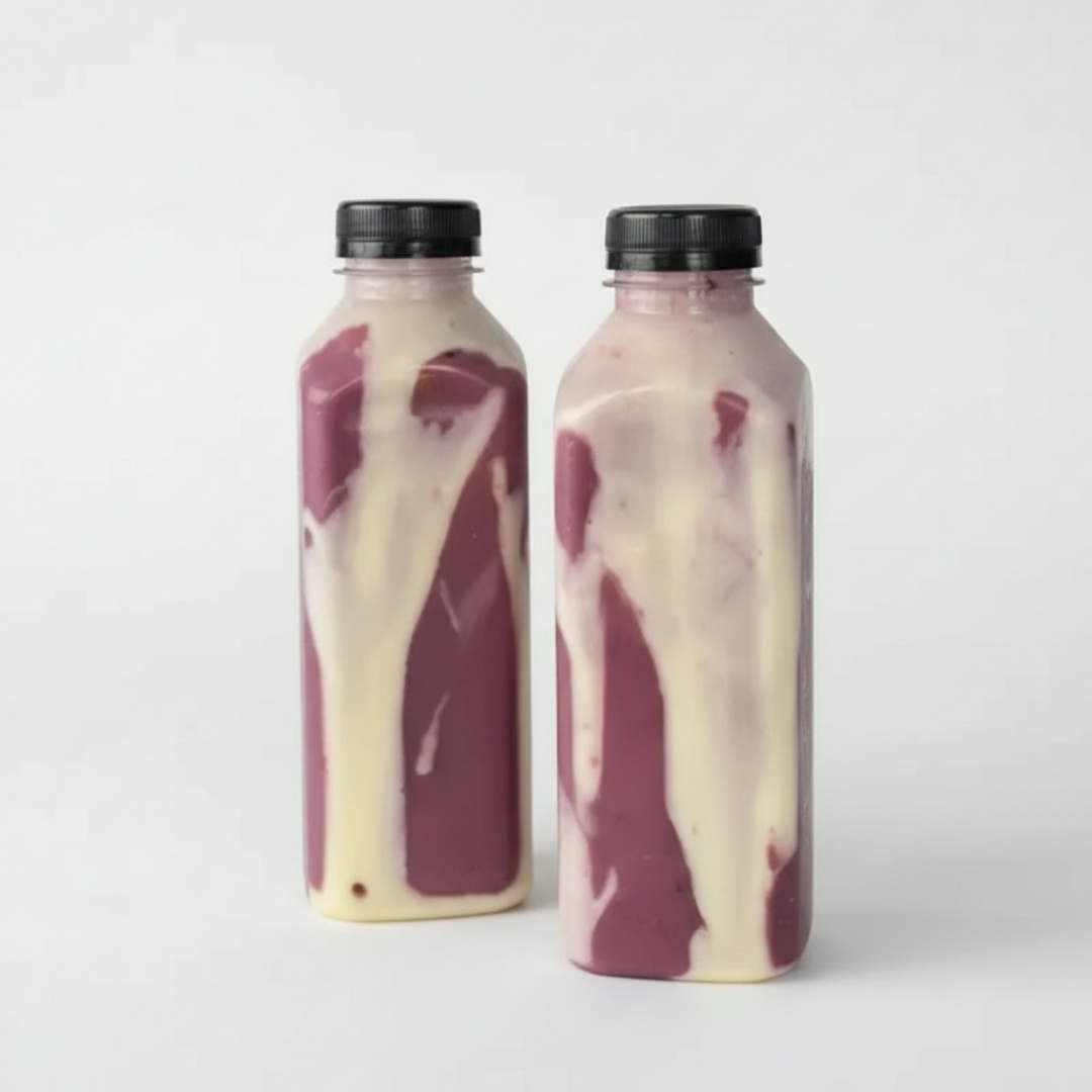 AÇAÍ CREMOSO BATIDO COM LEITE EM PÓ E LEITE CONDESADO.