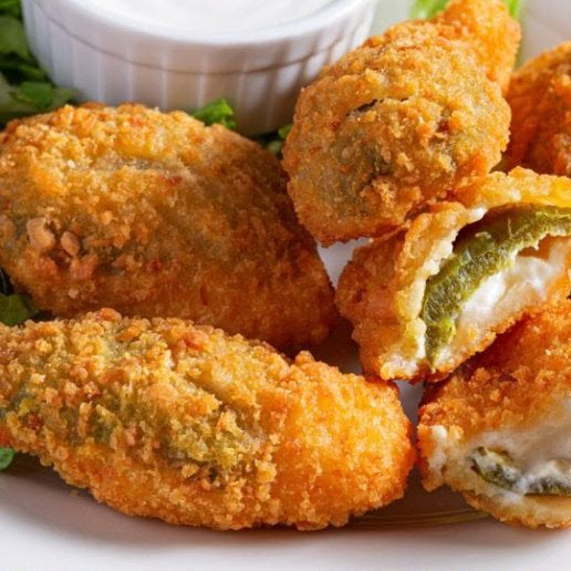 Jalapeños Poppers con Queso Crema