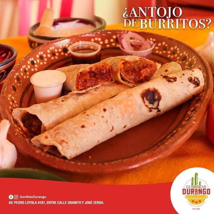 2 Gorditas + 1 Burrito de Frijol con queso