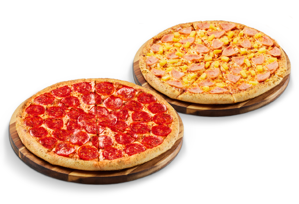 2 Pizzas grandes 1 o 2 ingredientes