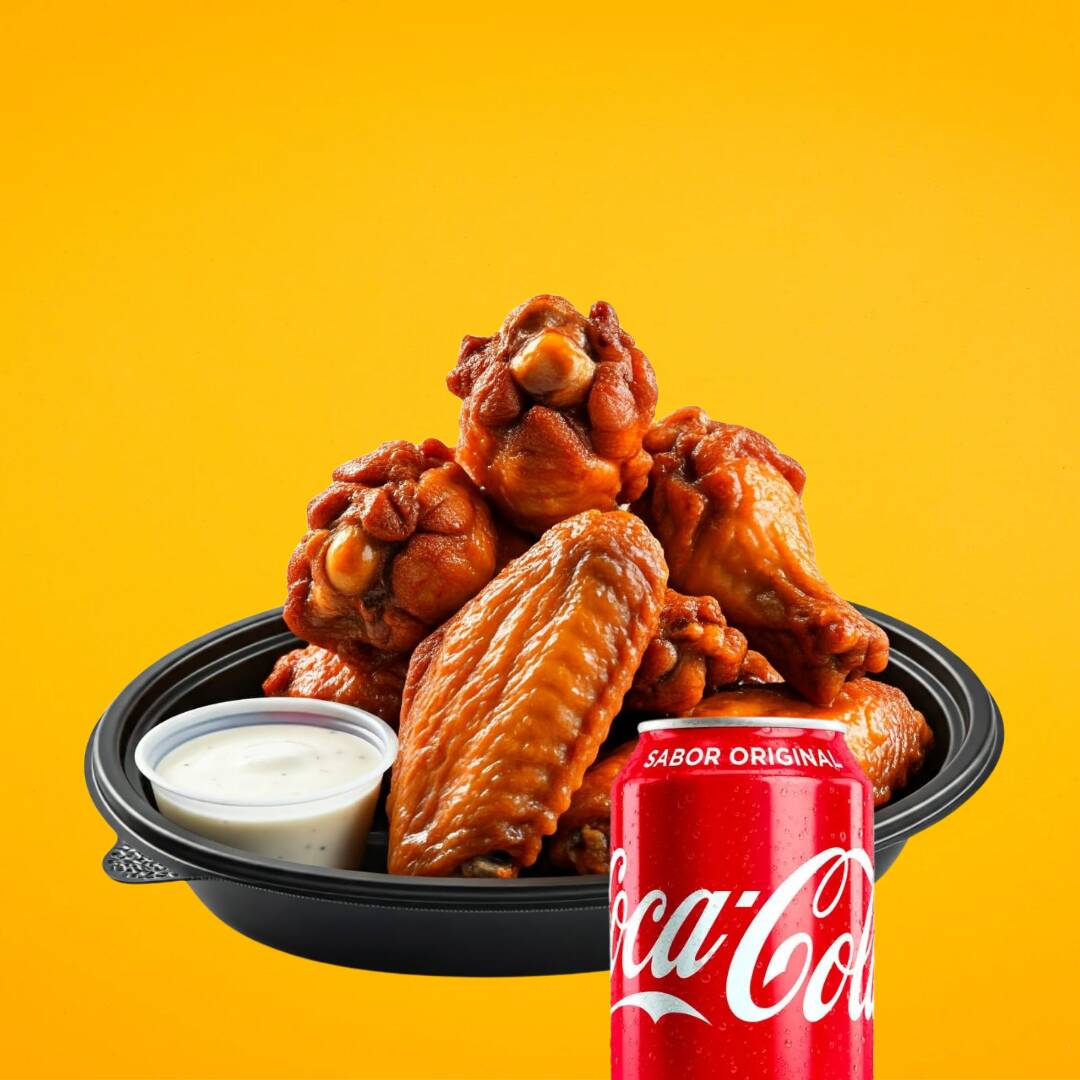 COMBO: 8 Alitas + 1 Coca Cola 355ml