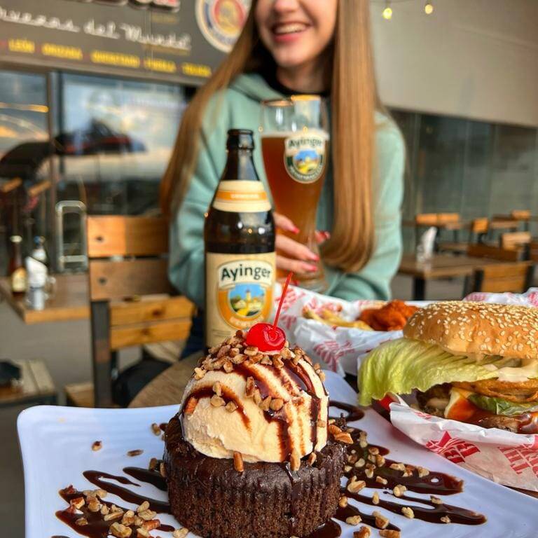 Brownie con Nieve
