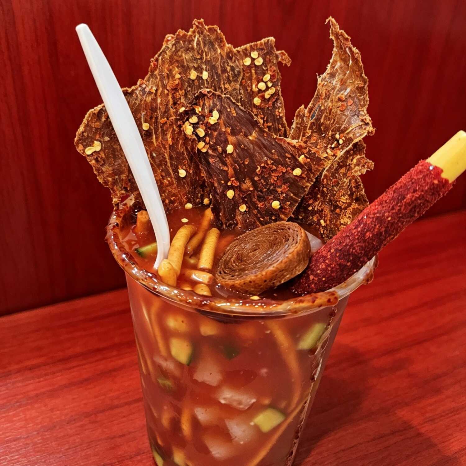 Churros Locos 1LT y Paq. Carne Seca Enchilosa