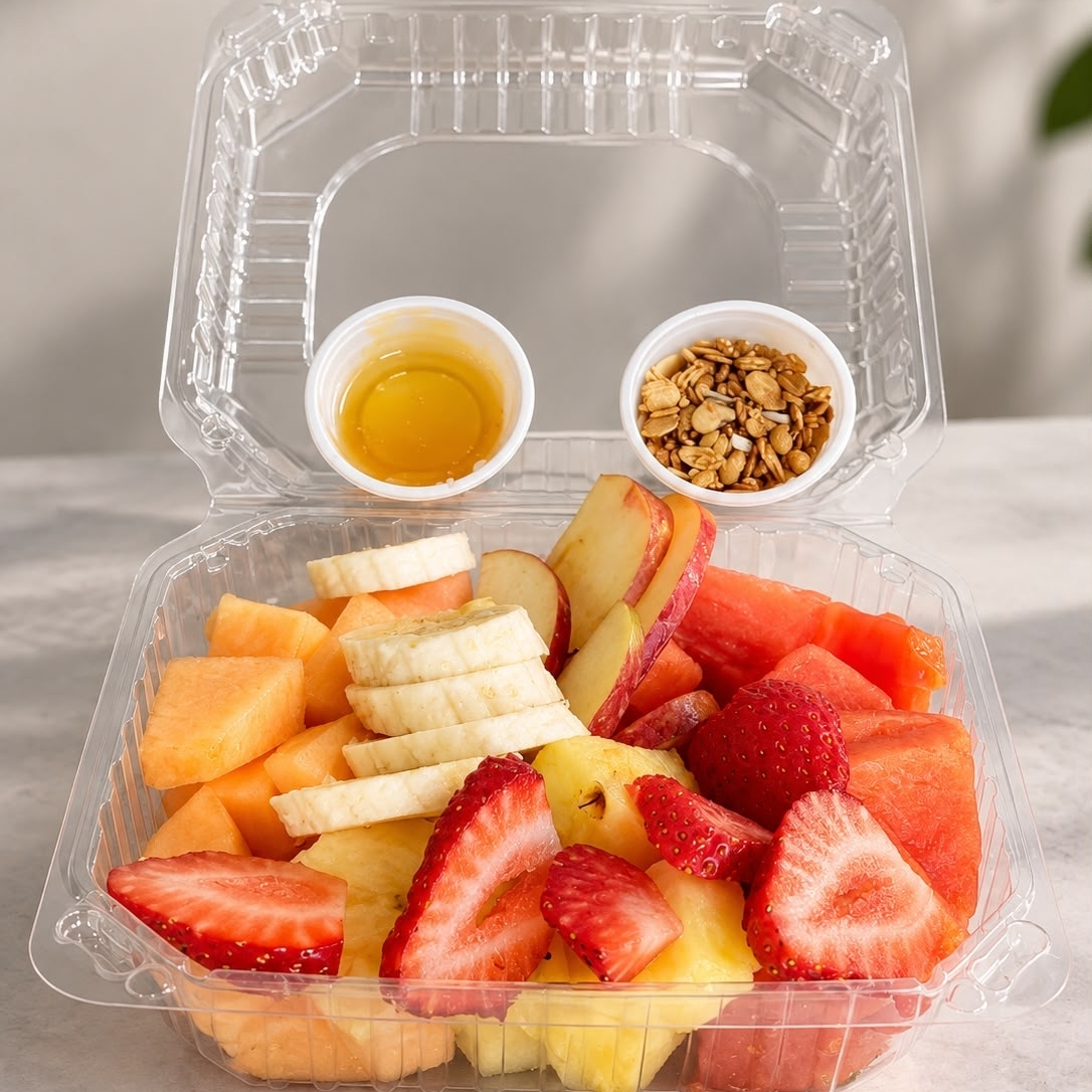Cóctel Fruta con Miel y Granola
