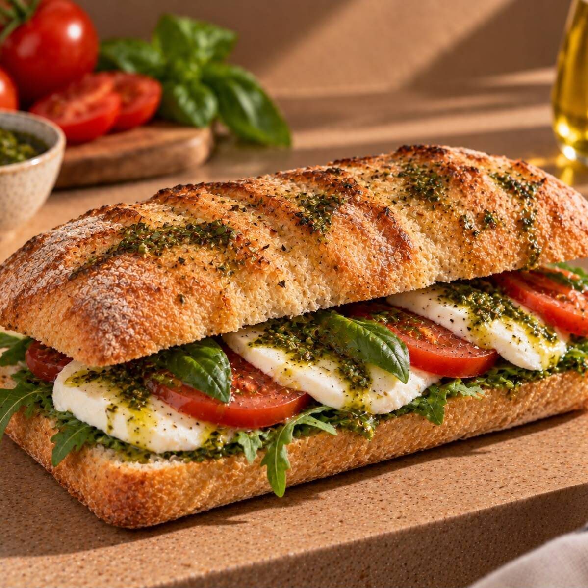 Chapata Caprese