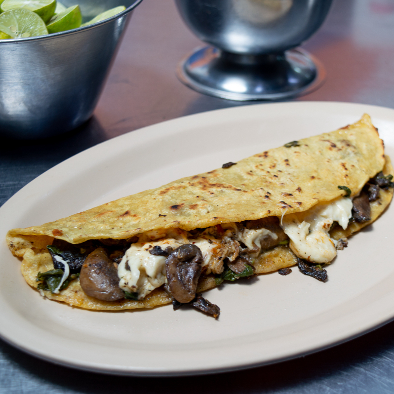 Quesadilla de Champiñones con Queso