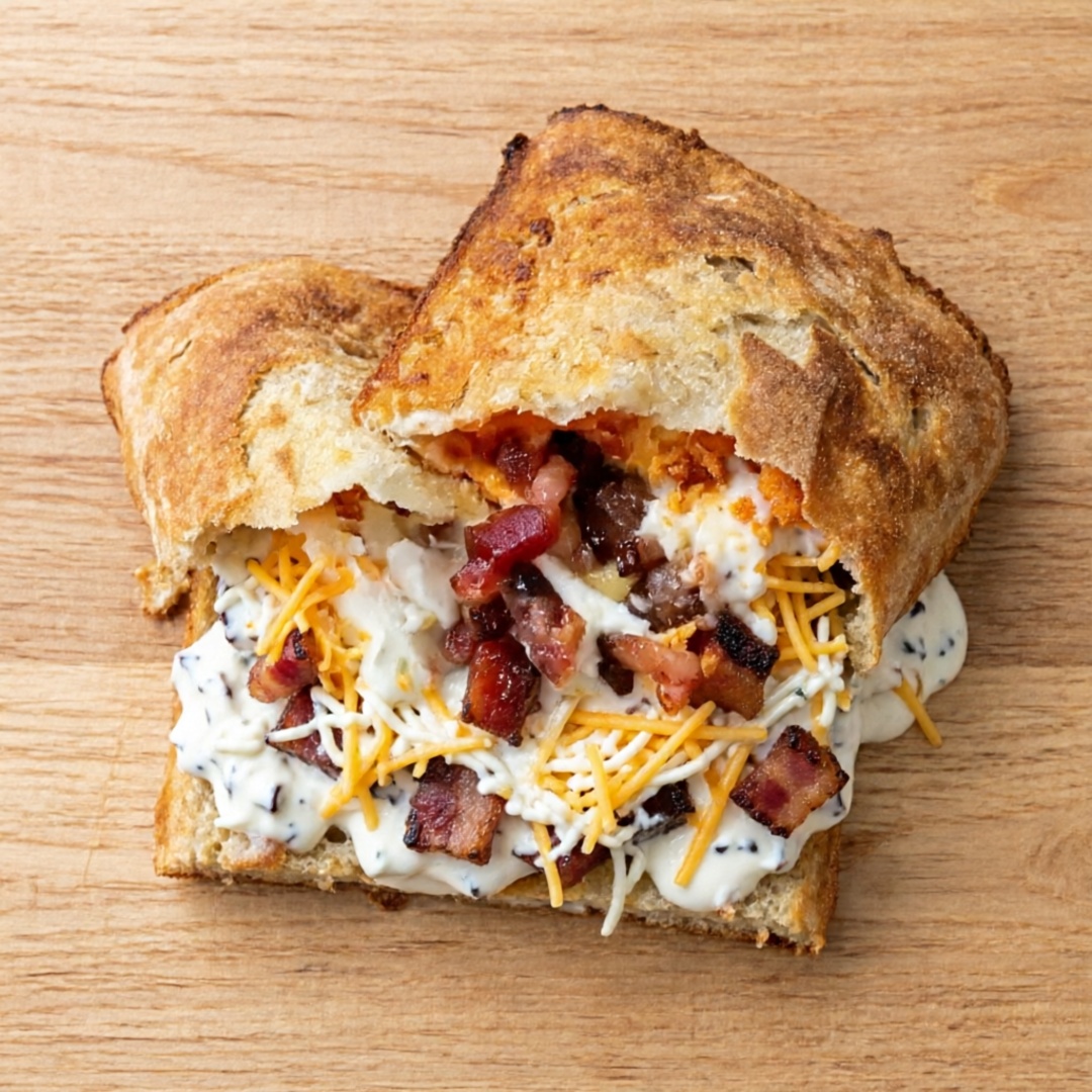 Frango, queijo mussarela e bacon