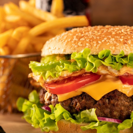 Hamburguesa Con Queso