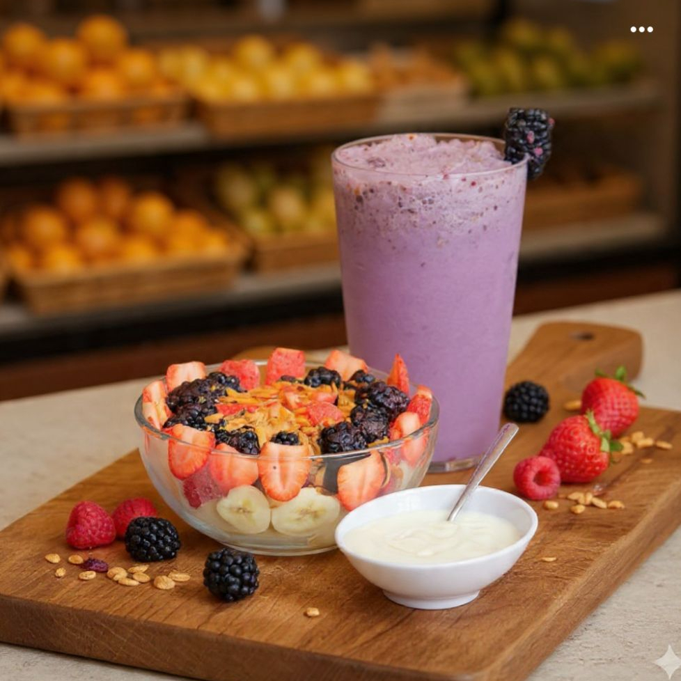 Combo 1 Biónico de Frutos Rojos + 1 Licuado Fresa