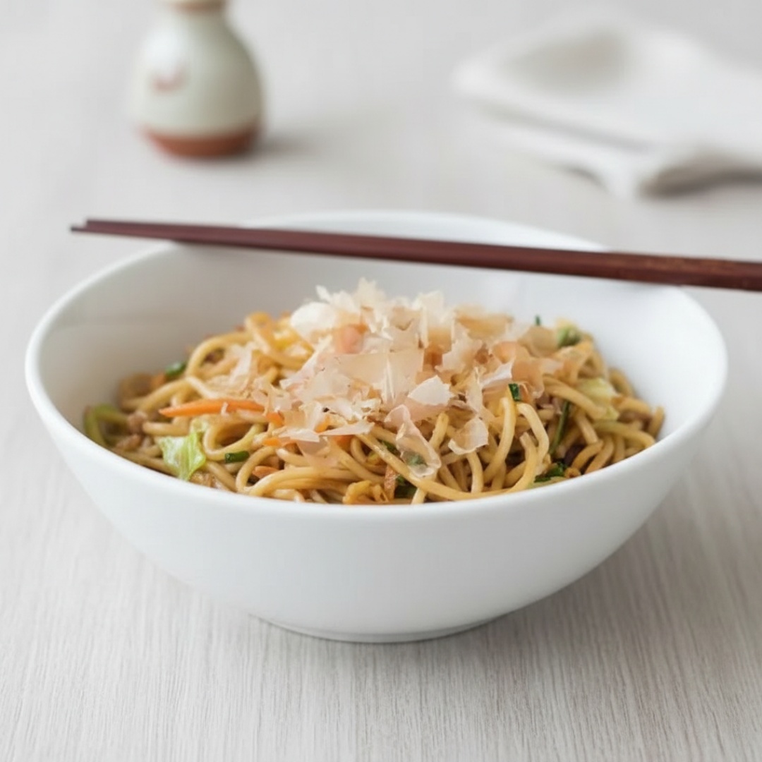 Apresentamos o nosso Yakisiba Vegetariano, uma versão charmosa e sofisticada do tradicional Yakisoba. É uma combinação sublime de macarrão cuidadosamente cozido com uma variedade de legumes frescos. A mistura contém acelga, repolho verde e roxo, brócolis ninja, couve-flor e cenoura. Cada ingrediente contribui para que o prato seja não apenas delicioso, mas também uma opção saudável. Para finalizar, um molho especial confere um sabor inigualável a esta deliciosa refeição vegetariana. Servido em porções generosas de 500g, é o prato ideal para satisfazer e encantar os paladares mais exigentes.