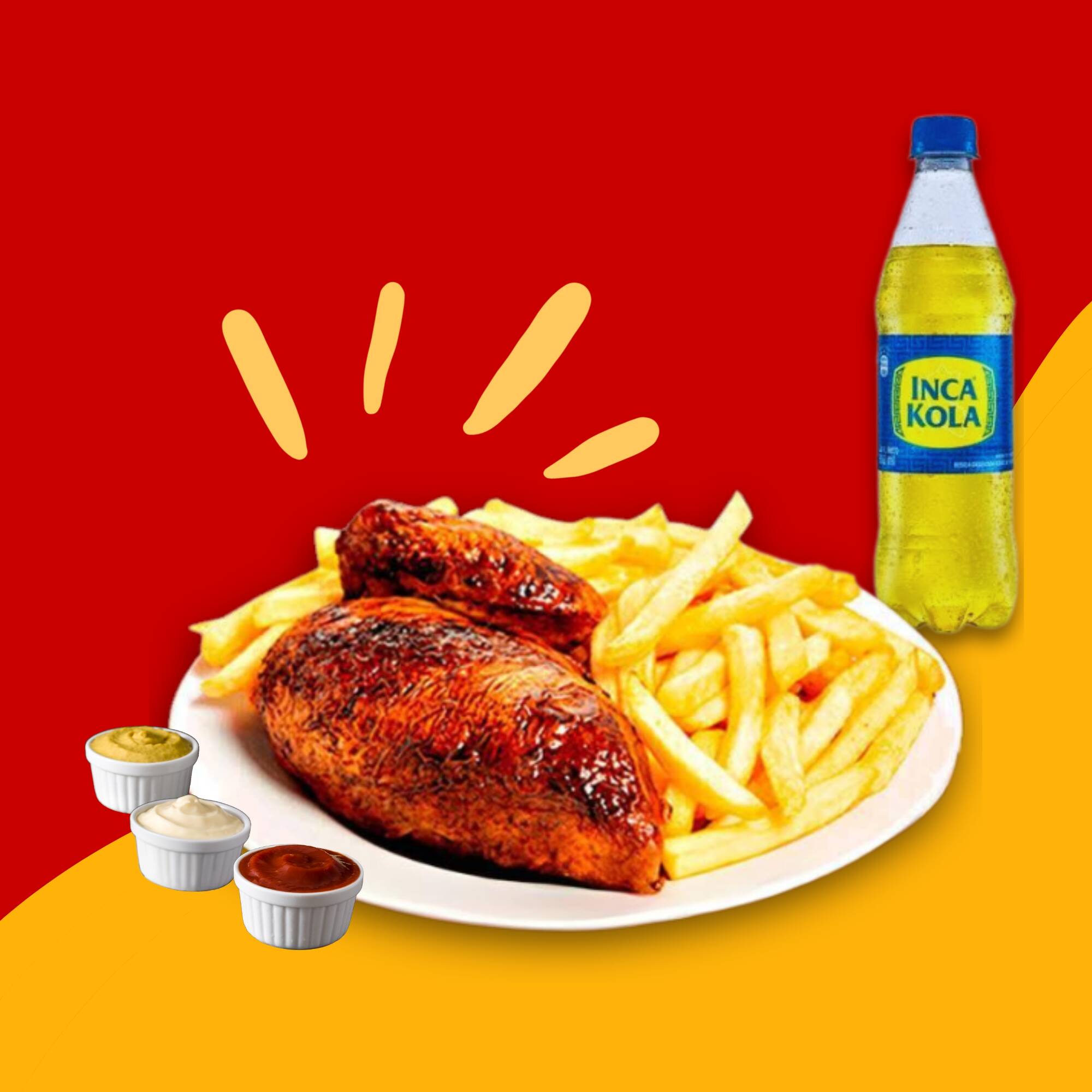 1/4 Pollo +Inca Kola