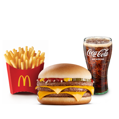 McCombo Mediano Triple Hamburguesa con Queso