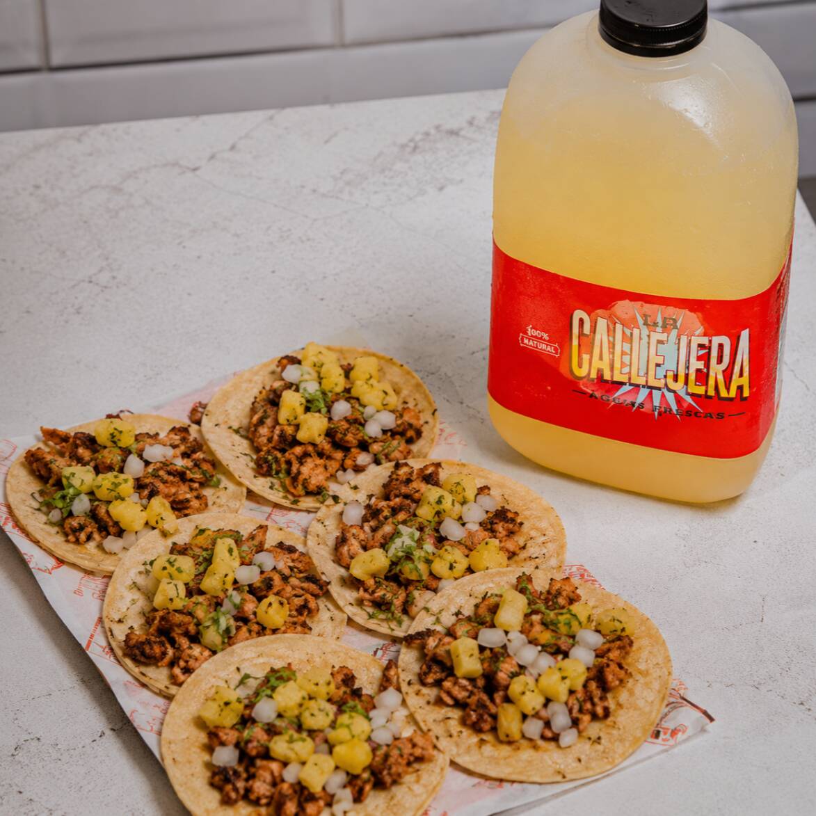 Combo Tacos Al Pastor X6 + Callejera 1L